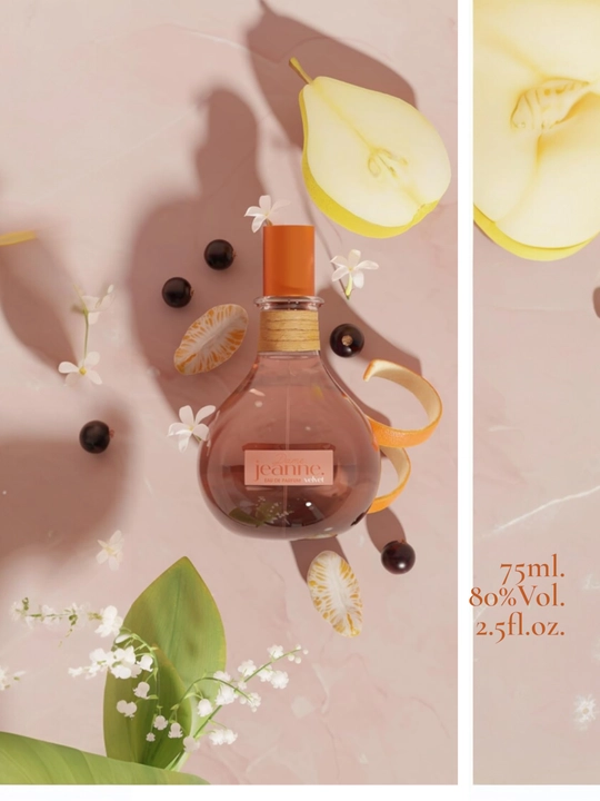 Ayollar uchun fransuz parfyumlangan suvi Dame Jeanne Velvet, 75 ml