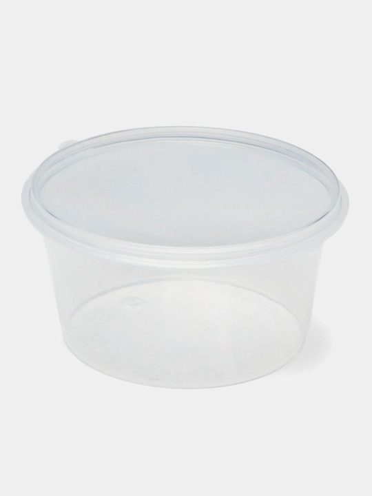 25 ml va 80 ml, qopqoqli plastik konteyner – sous va oziq-ovqat saqlash uchun qulay
