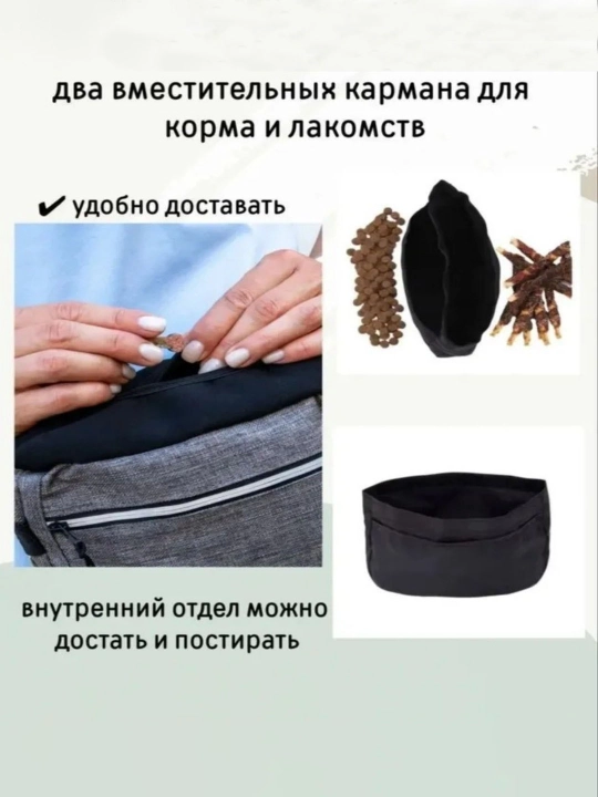 Кошечки на поясе и собачьи закуски носят сумки снаружи