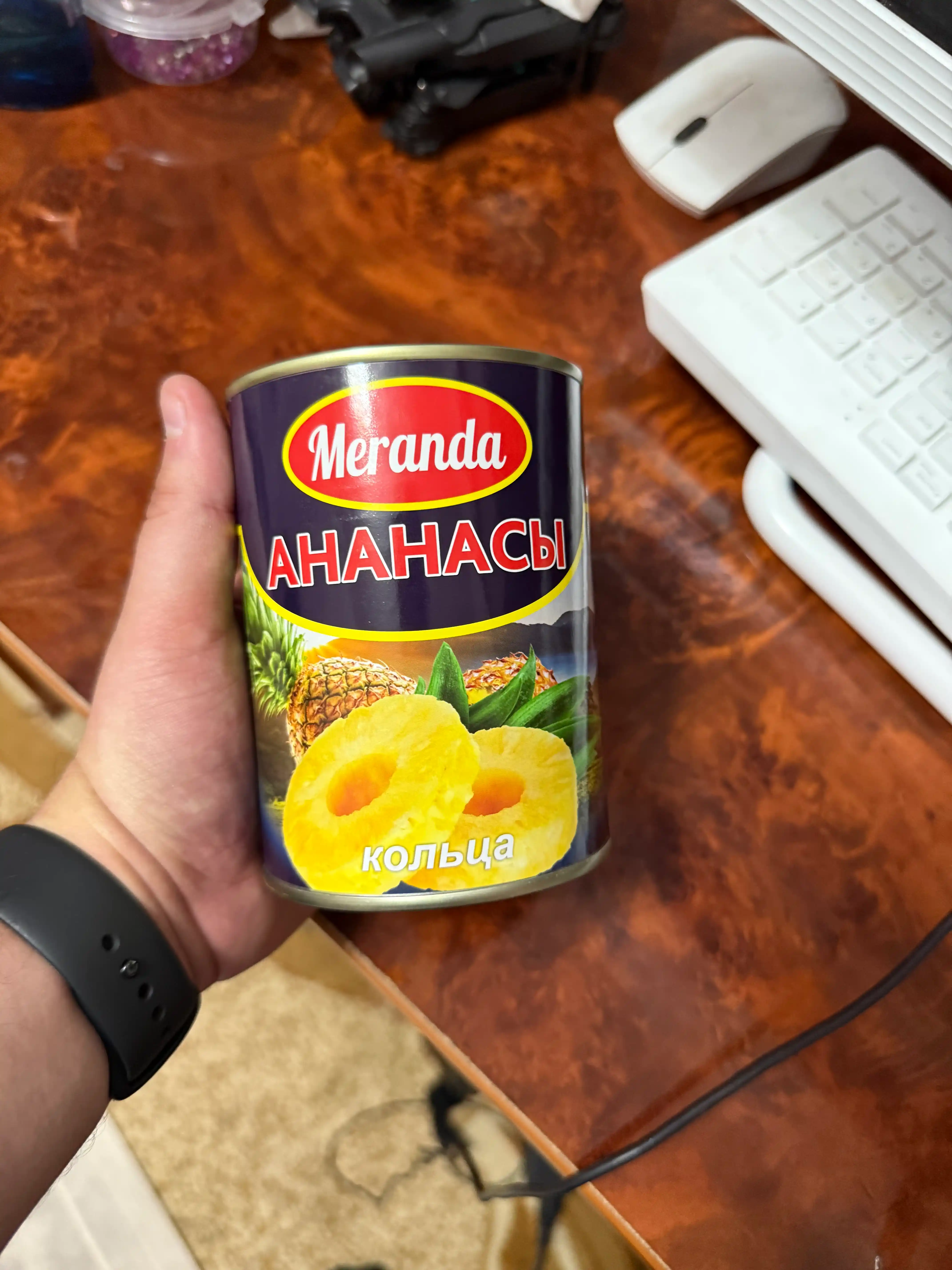 Ananasli Meranda konsevalangan uzuk shaklida 580 ml