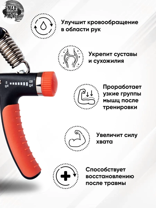 Набор эспандеров для кистей и пальцев тренажер силы хвата реабилитация