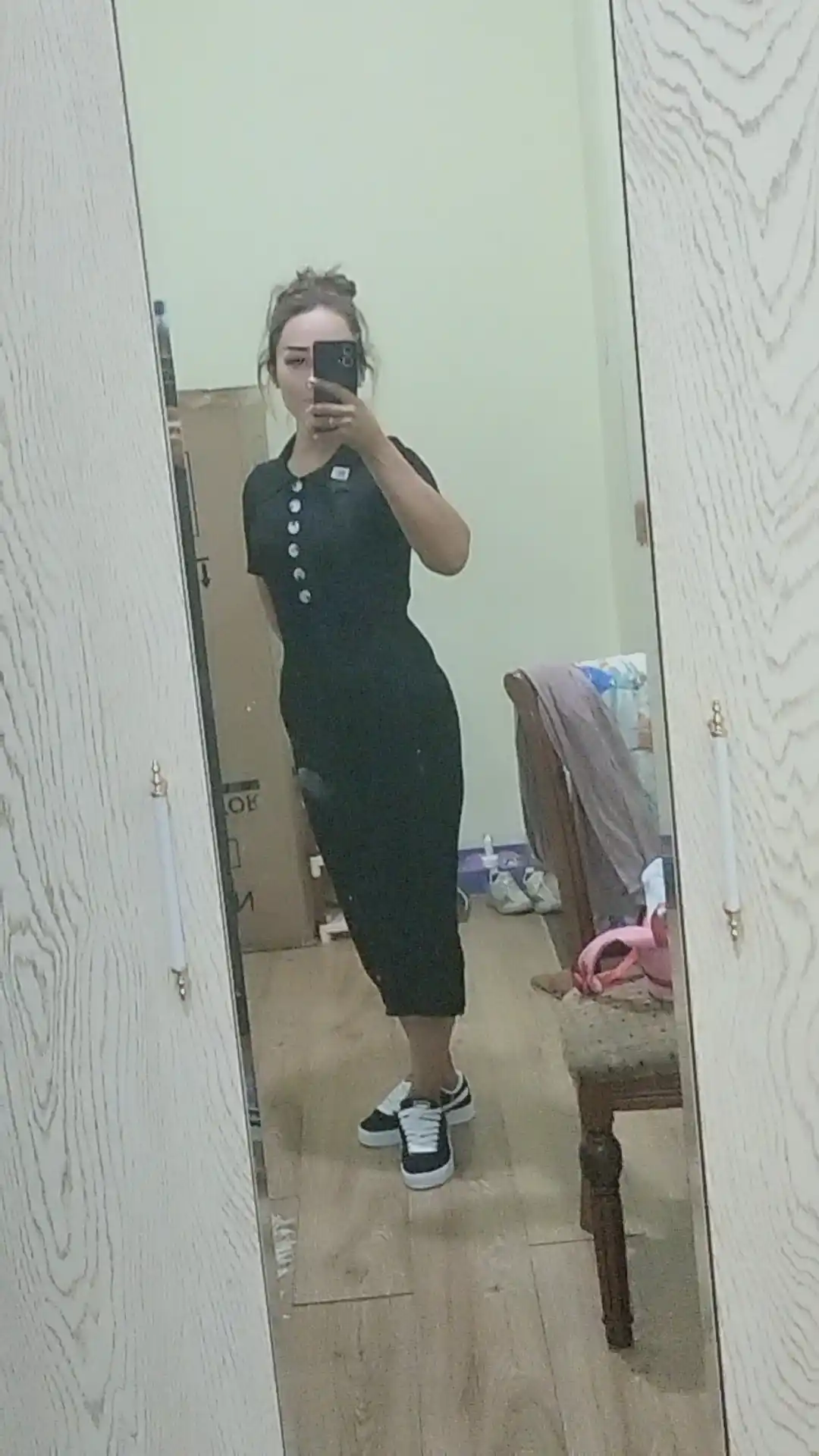 Ayollar uchun trikotaj ko‘ylak, standart o‘lcham — ELLY FASHION