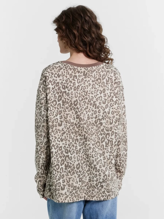 Printli oversize longsliv