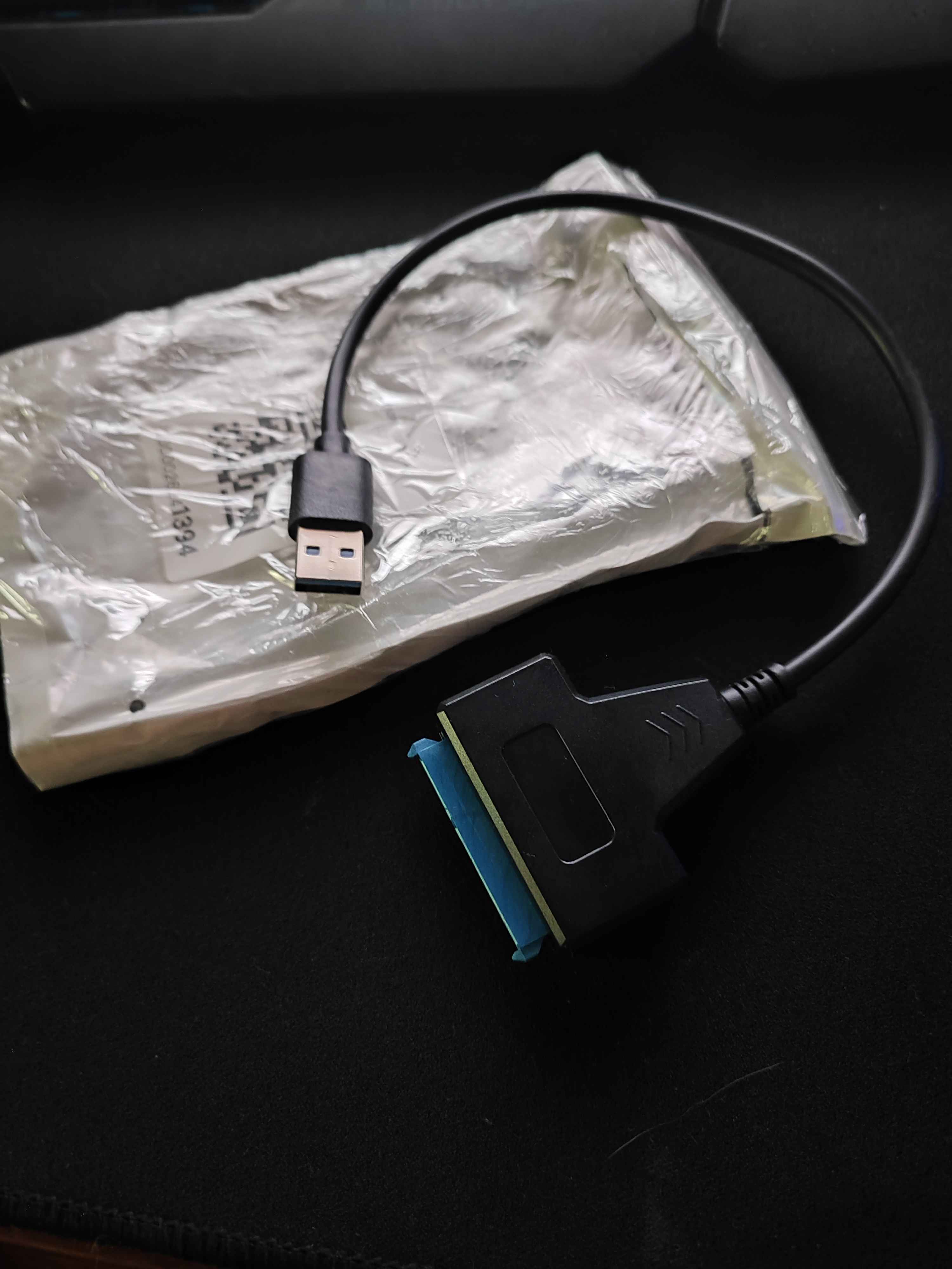 Кабель-переходник адаптер SATA-USB для SSD HDD, поддержка 2.5 дисков