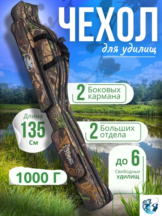 Сумка для удилищ, портативная, для переноски и хранения