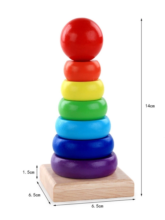 SORTER, Montessori, piramida, qo'shimcha, bolalar uchun yog'och o'quv o'yinchoq