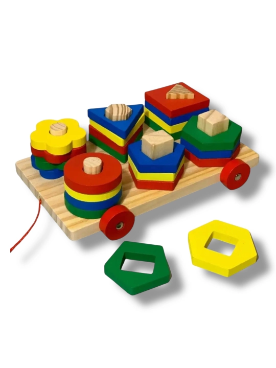 SORTER, Montessori, piramida, qo'shimcha, bolalar uchun yog'och o'quv o'yinchoq