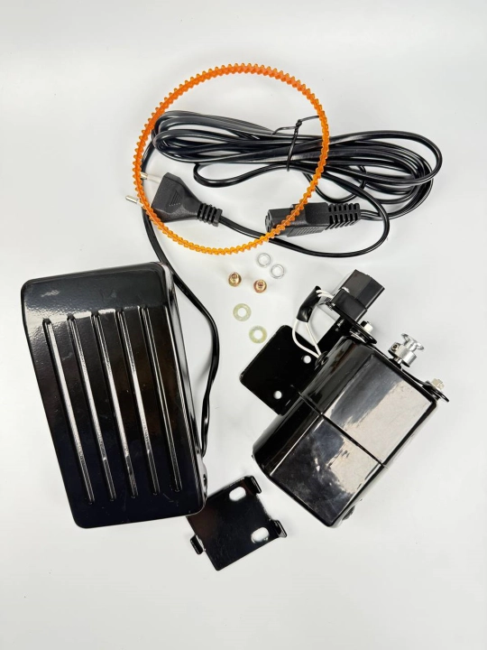 Tikuv mashinasi uchun elektromotor – 180W / 250W, 220V, eski oyoq pedalli mashinalar uchun - 