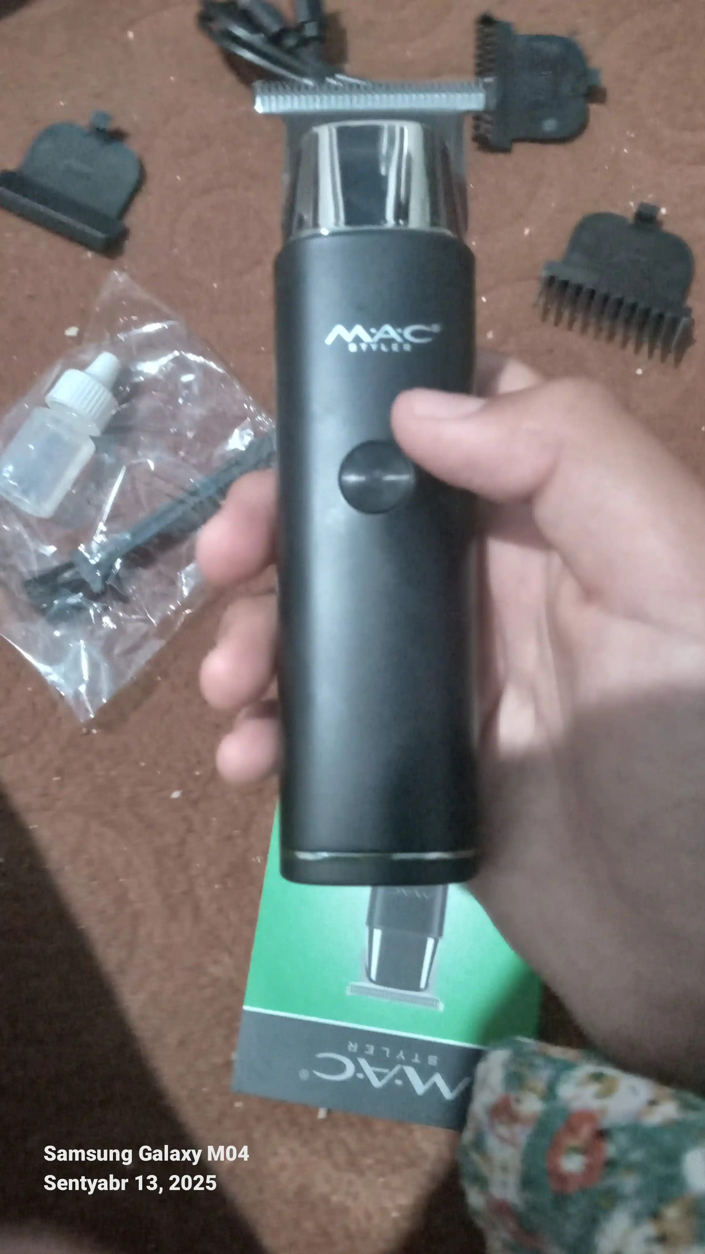 Simsiz soch olish mashinasi, MAC MC-092, LED displeyli soqol trimmer