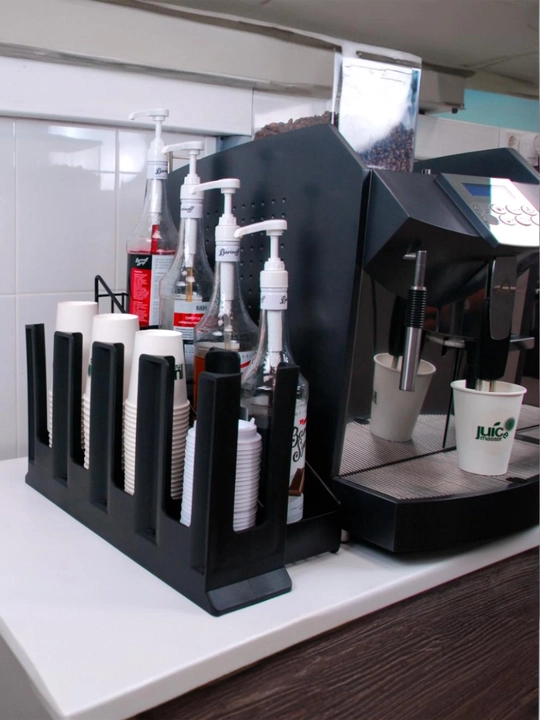 Stakan va qopqoqlar uchun dispenser, kafe, ofis, uy, umumiy ovqatlanish joyi, restoran