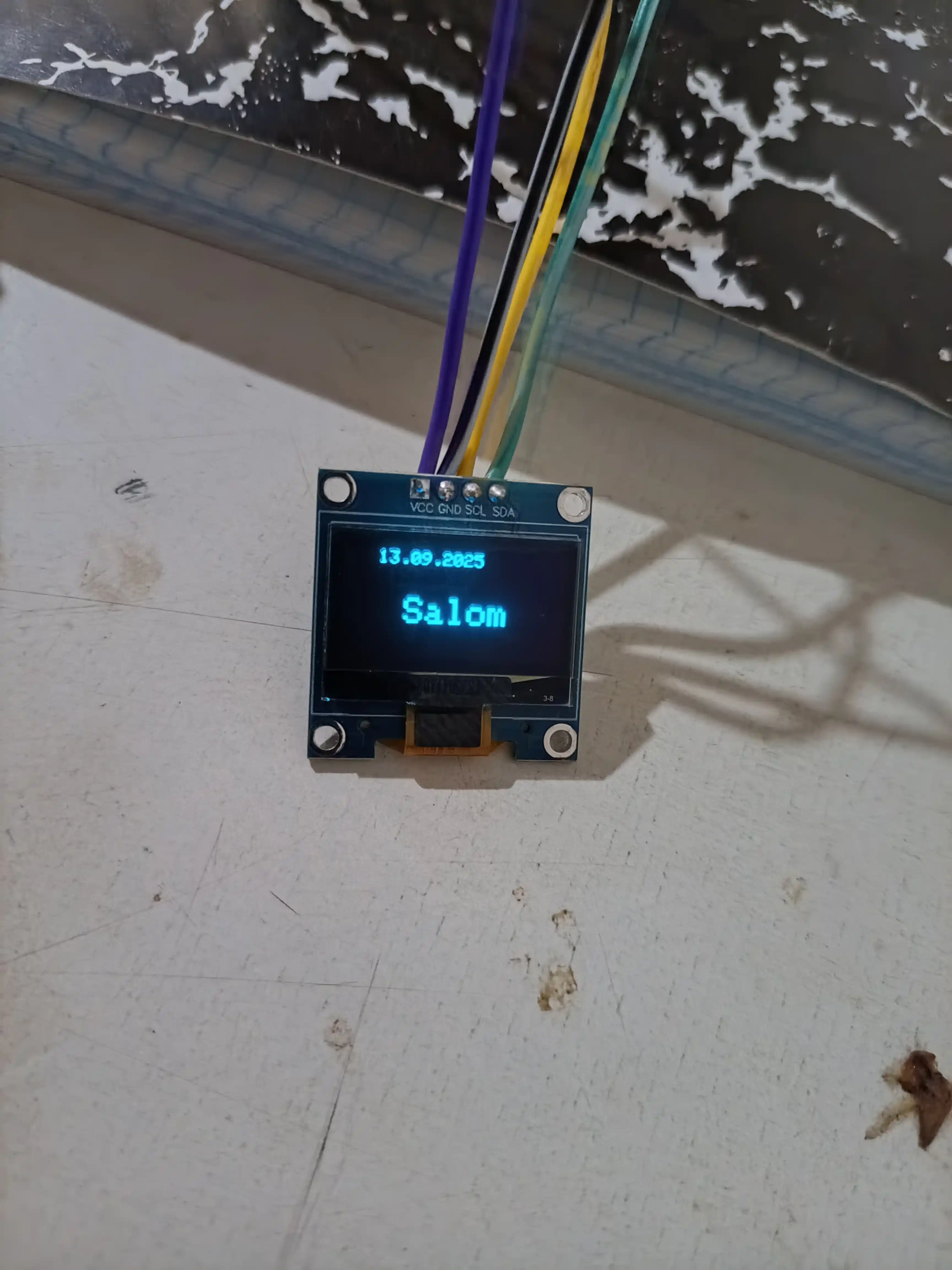 OLED ekran 0.96 дюйма 128X64, I2C IIC