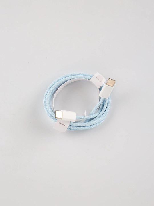 Apple iPhone 15 va Android uchun zaryadlash kabeli, o'ralgan,  Type-c kabeli, 60 W