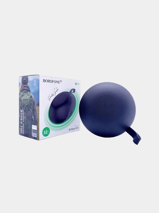 Borofone BR48 — Bluetooth колонка 5 ч музыки, водостойкая, компактный дизайн - 