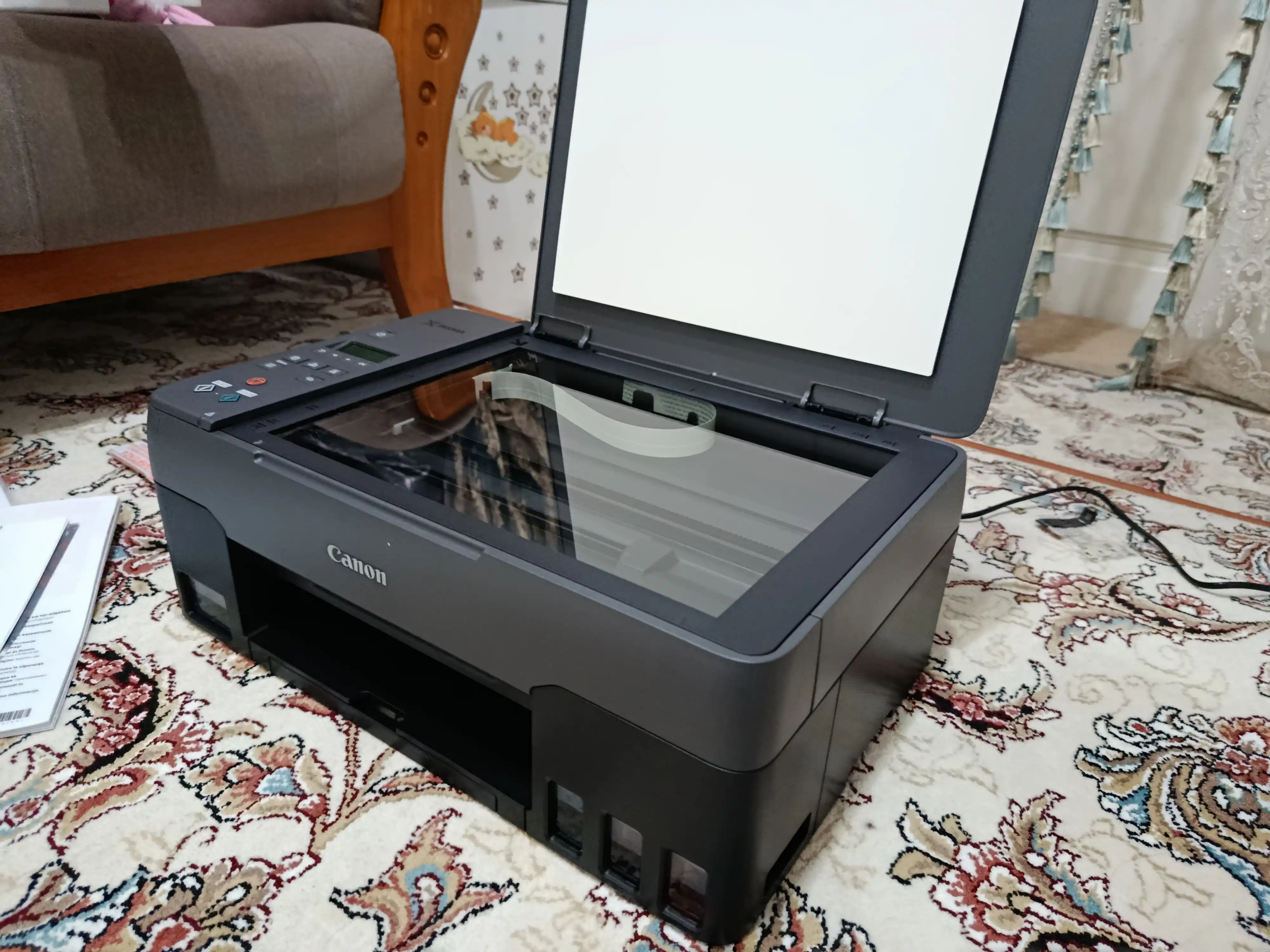 Цветной принтер, 3 в 1, Wi-Fi Canon PIXMA G3430, сканер, копия и печать, МФУ