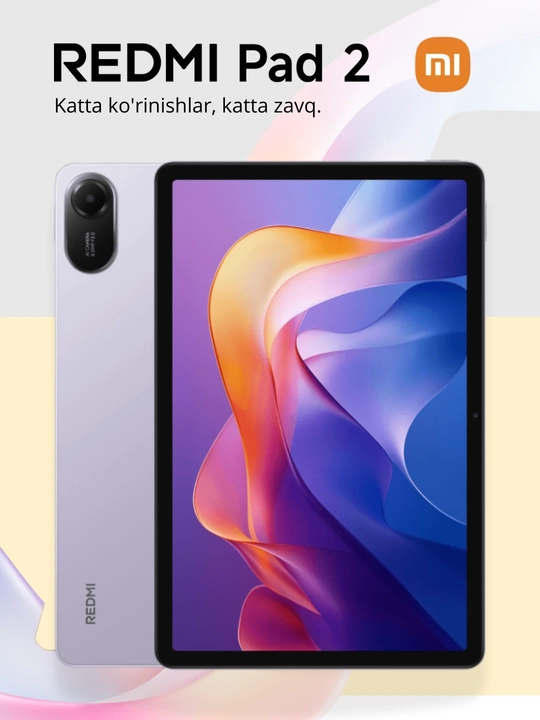 Xiaomi Redmi Pad 2, 4/128 Gb, 90 hz (displеy), 9000 mA/h batareya - 
