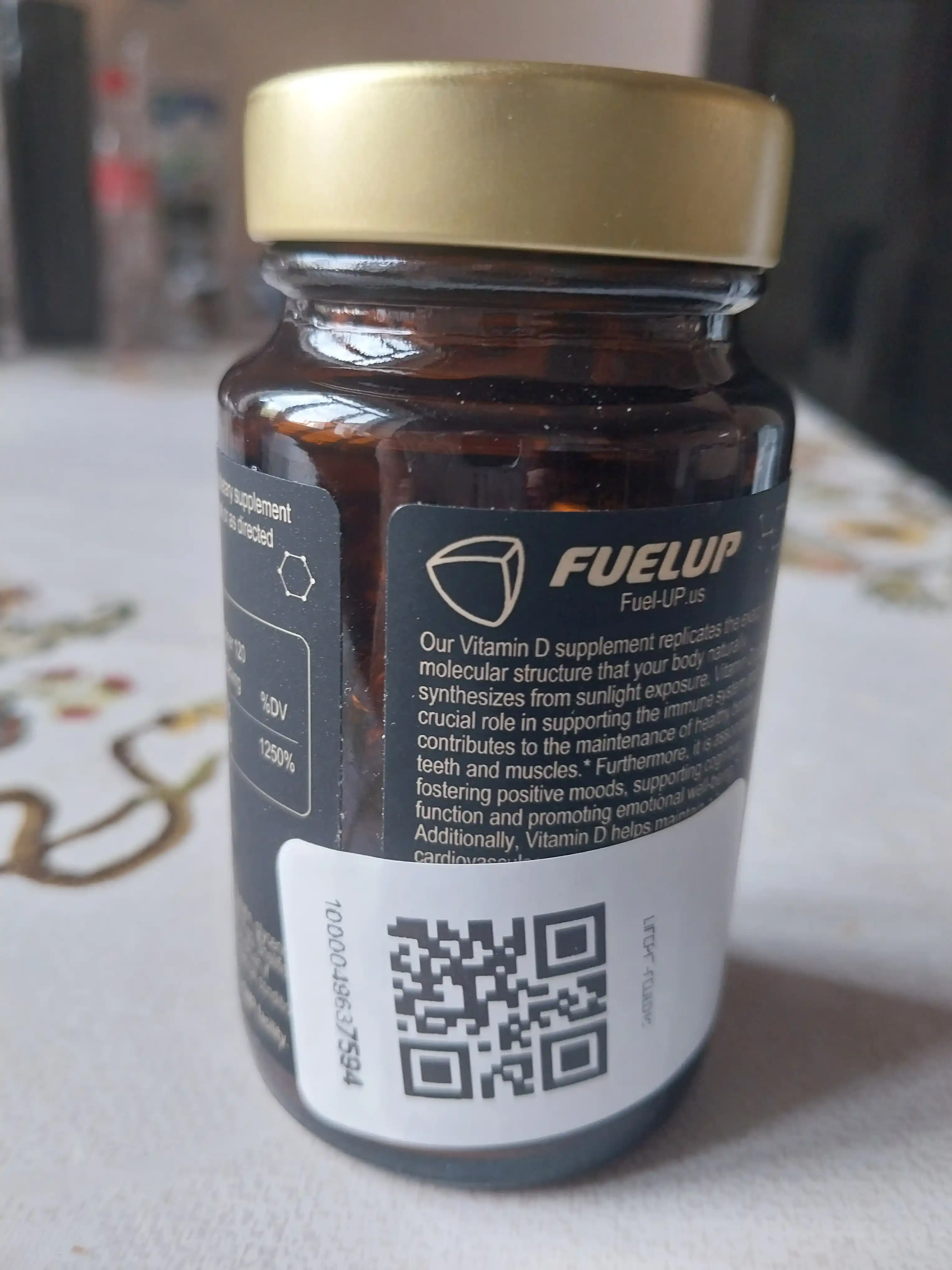 Витамин Д3 10000 ед Vitamin D3 120 софтгель FuelUP стекляная упаковка