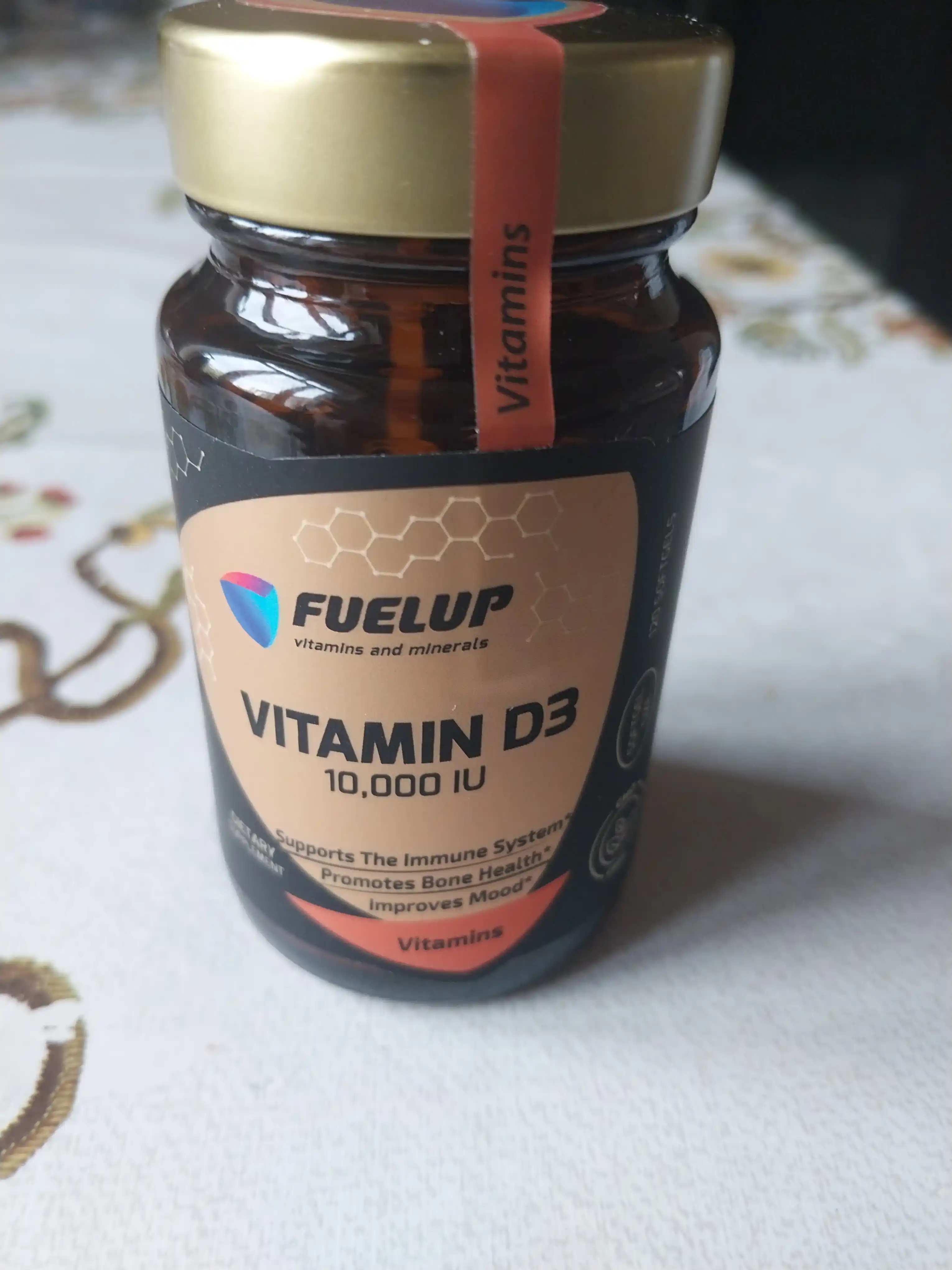 Витамин Д3 10000 ед Vitamin D3 120 софтгель FuelUP стекляная упаковка