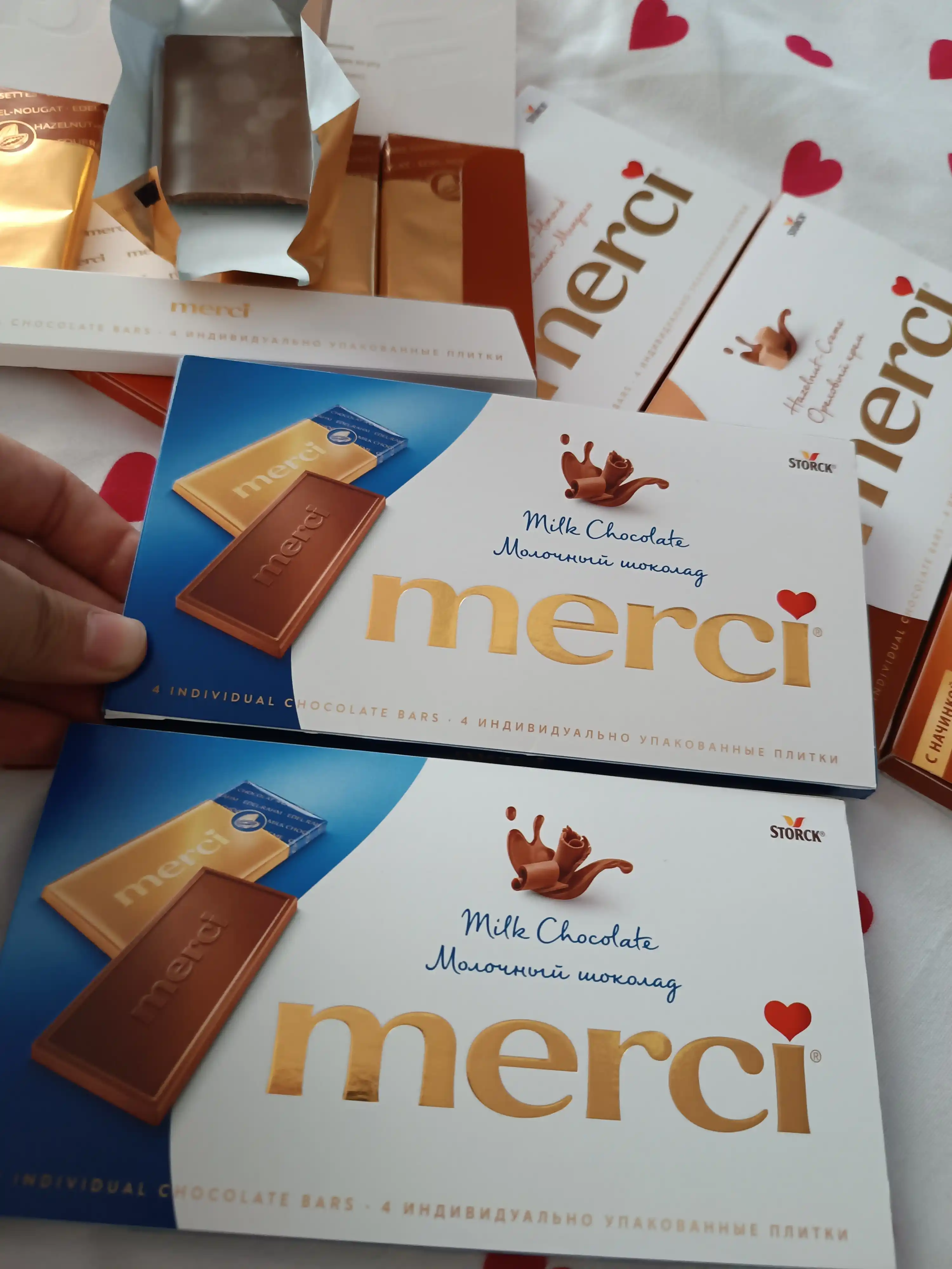 Shokolad sutli MERCI, 100 g