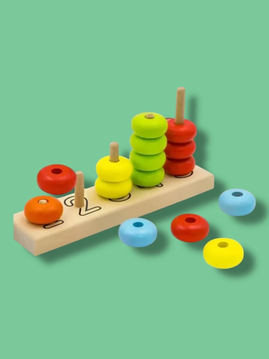 SORTER, Montessori, piramida, qo'shimcha, bolalar uchun yog'och o'quv o'yinchoq