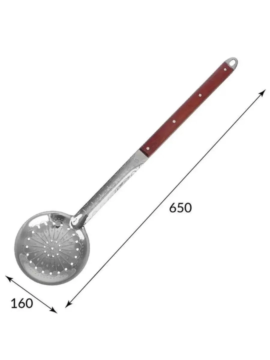 Metall shumovka, kabgir gravirovkali, oshxona uchun, uzunligi 65- 46 sm