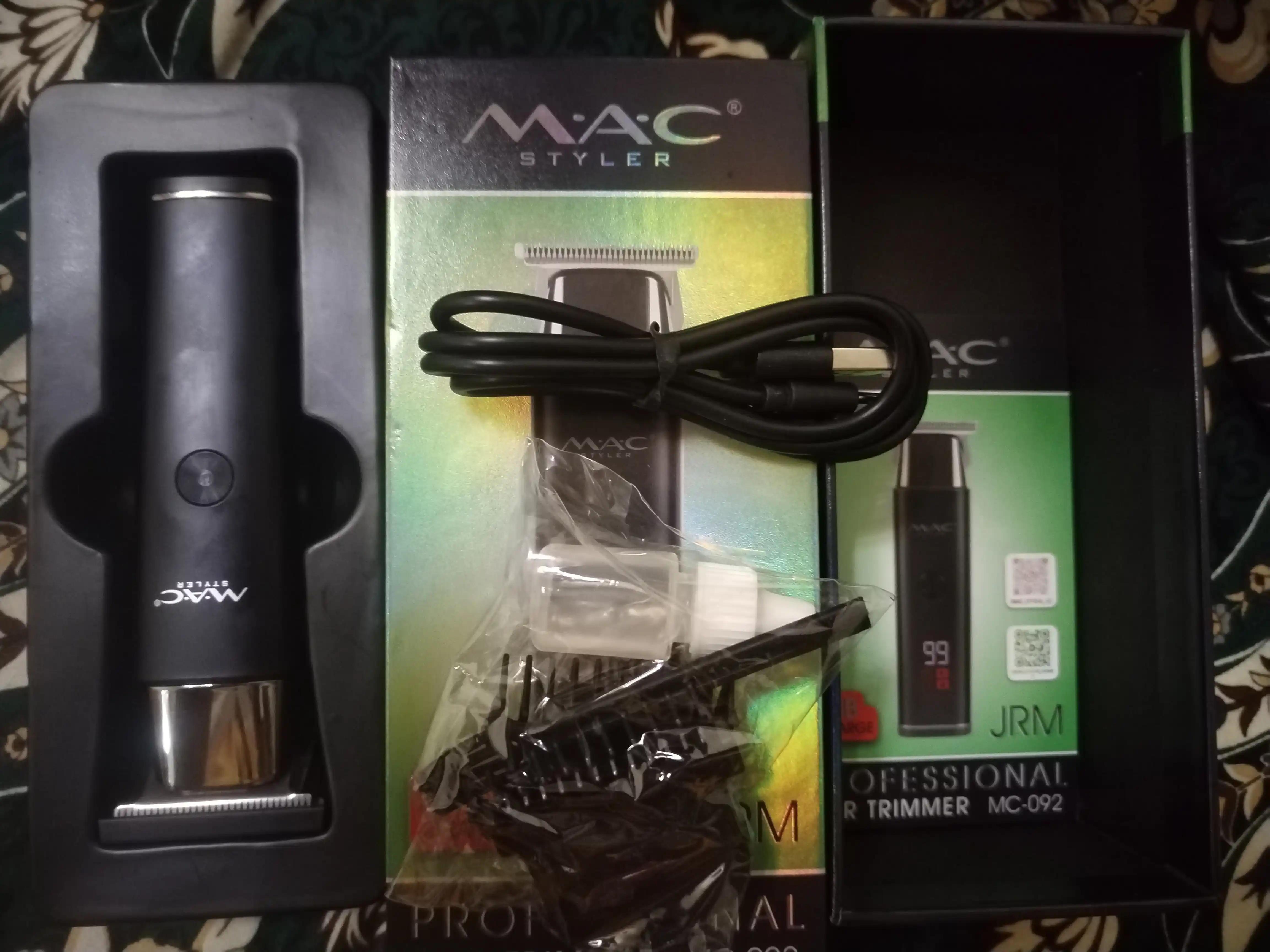 Simsiz soch olish mashinasi, MAC MC-092, LED displeyli soqol trimmer