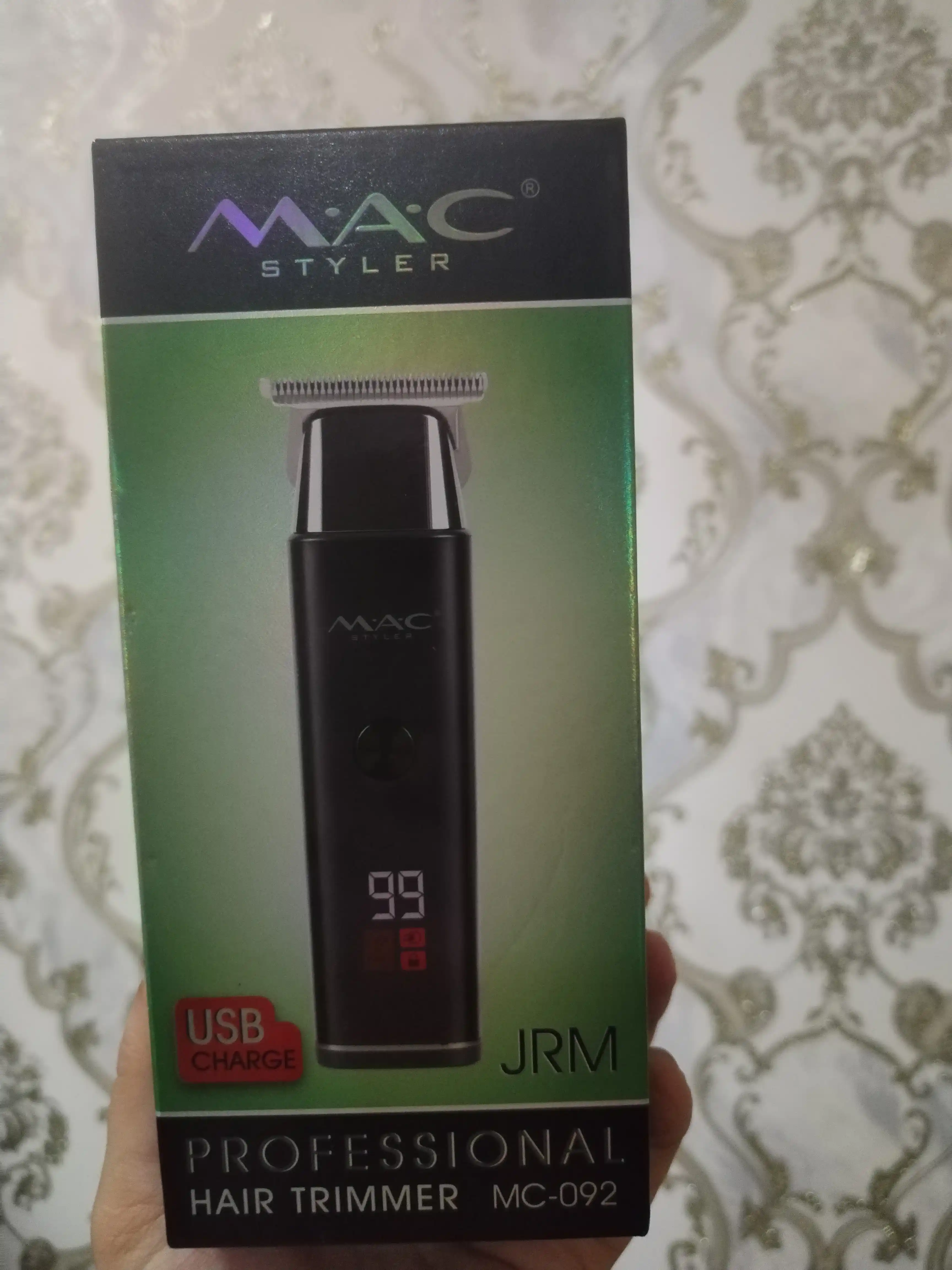 Simsiz soch olish mashinasi, MAC MC-092, LED displeyli soqol trimmer