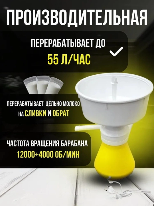 Elektroseparator "Rotor" Rossiya, 55 litr\soat