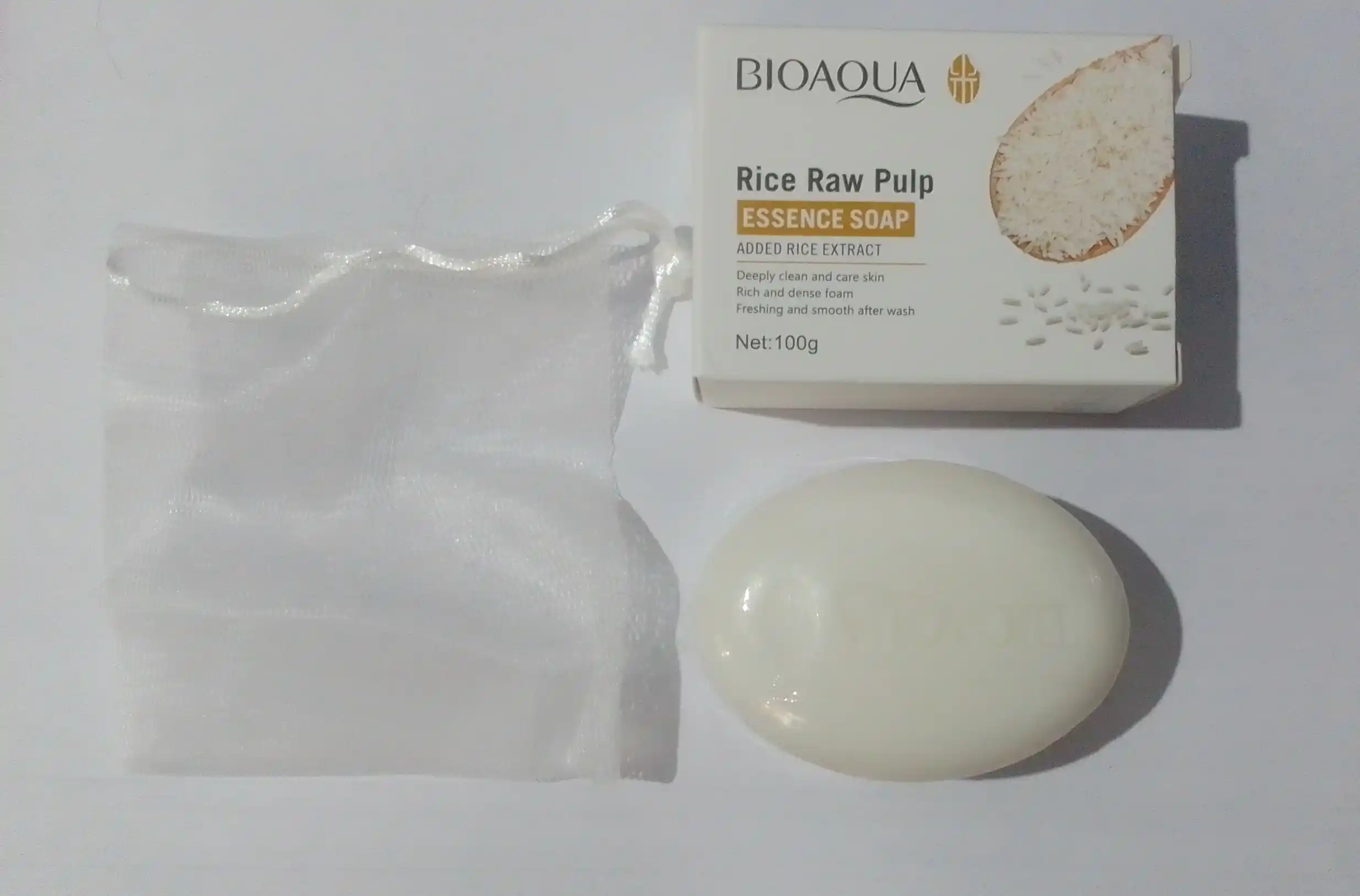 Отбеливающее мыло BIOAQUA, с экстрактом риса, для лица и тела, 100 г