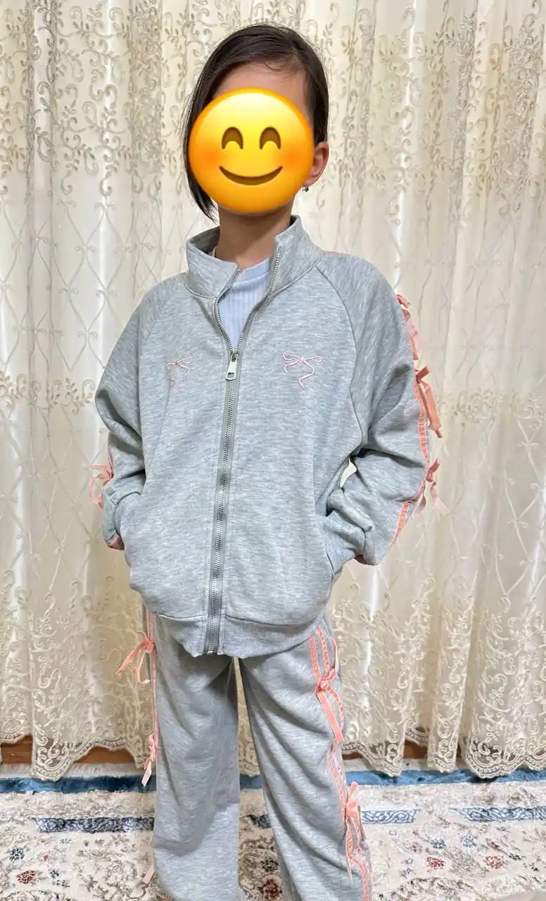 Спортивный костюм для девочек, домашняя одежда, от 5-6 до 12-13 лет