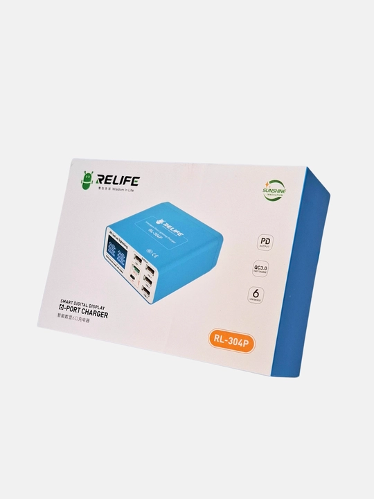 Relife RL-304P Smart 6-portli USB zaryadlovchi qurilma - 