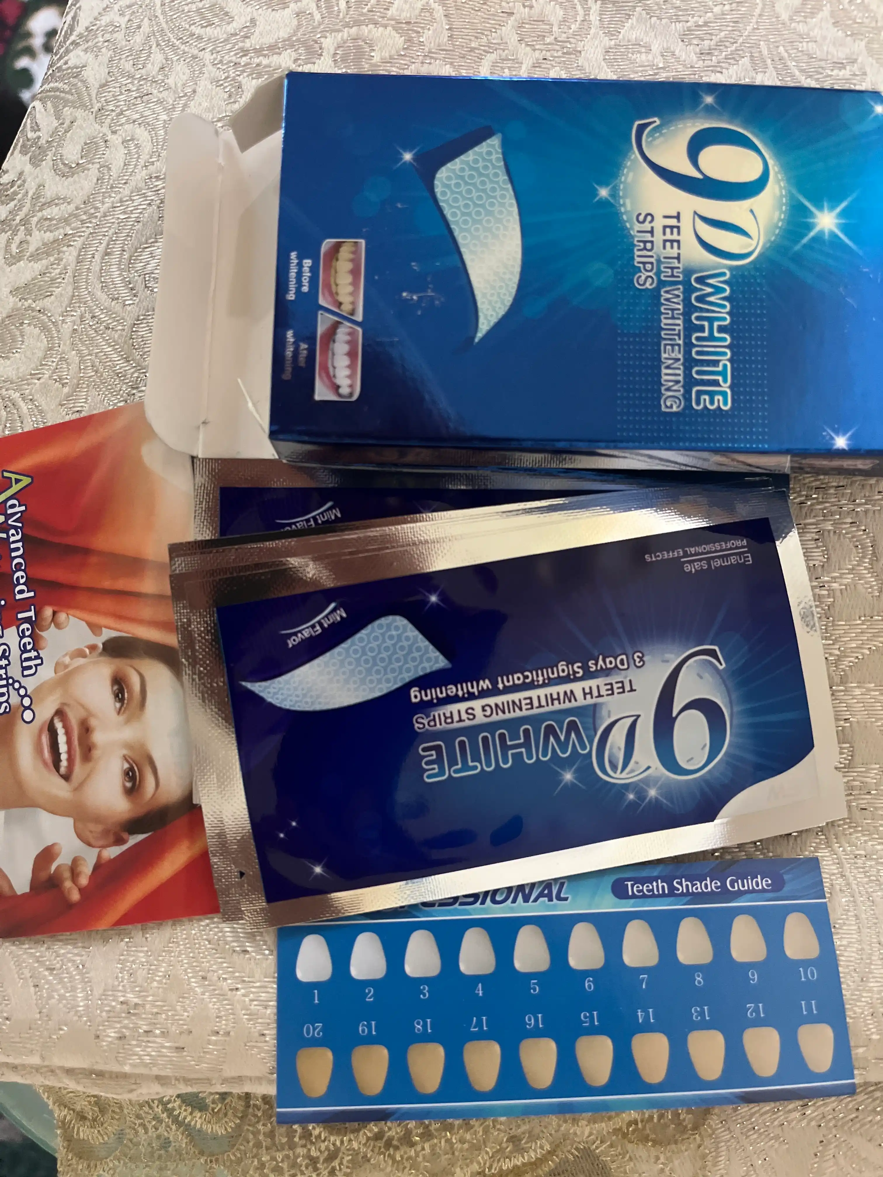 Отбеливающие полоски для зубов, 9D WHITE, полоски для отбеливания