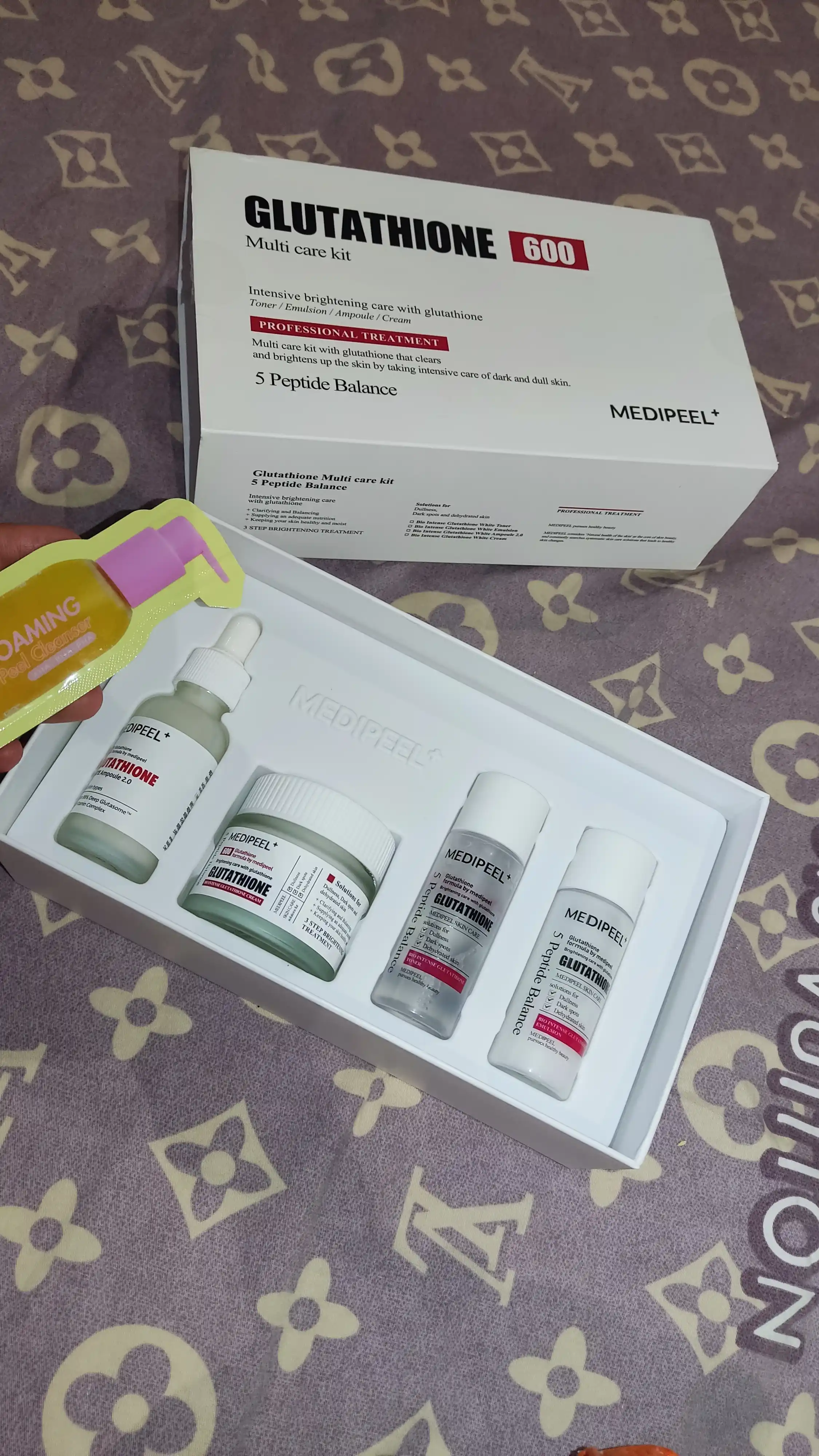 Набор для ухода за лицом, MEDIPEEL+, Glutathione 600, Peptide bor-tox, Glutathione hyal aqua, Algo-tox, Filler-eazy