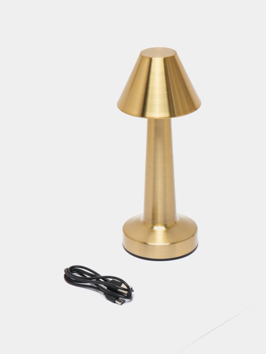 Zamonaviy oltin rangli stol chiroq (USB quvvatlanadigan, sensorli boshqaruv)