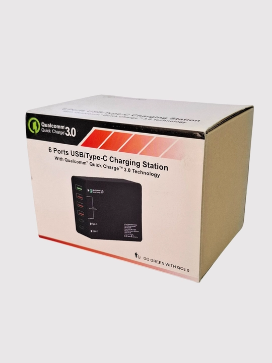 65 Vt, USB, aqlli zaryadlovchi, ko‘p portli, tezkor zaryadlash Quick Charge 3.0, Type-C PD