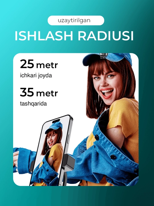 Simsiz petlichka mikrofon telefon uchun Type-C / Lightning, kontent va intervyu uchun
