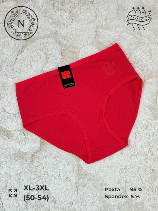 Женские хлопковые трусы XL–3XL #0583 - 