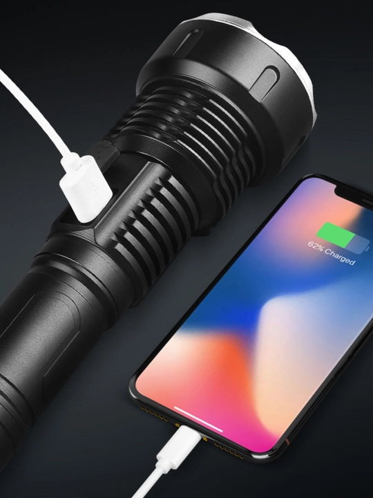 Fonar, Powerbank, LED, uzoq masofani yoritish uchun, 1500 m