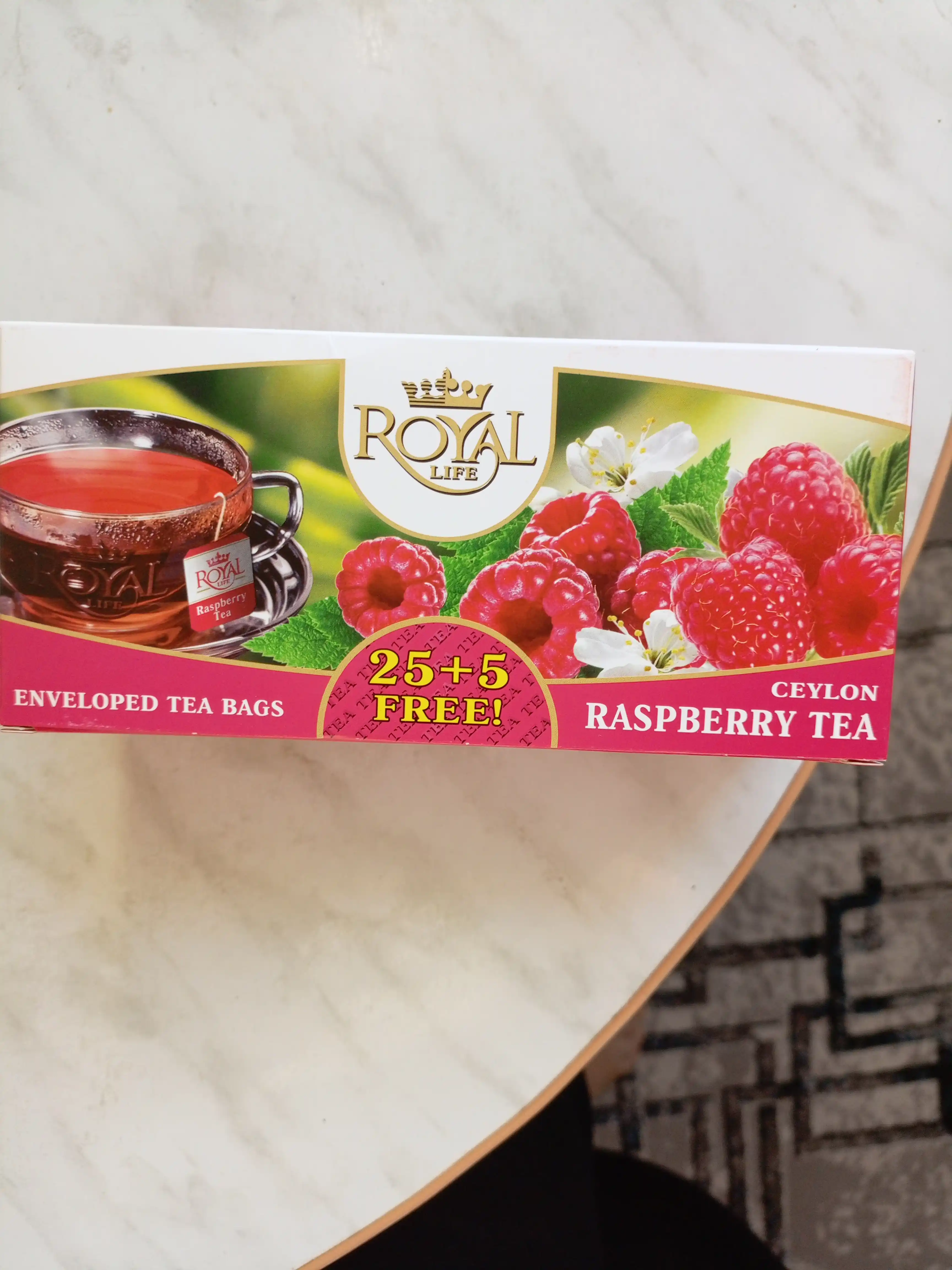 Чай Royal Life Raspberry Tea, 30 пакетиков
