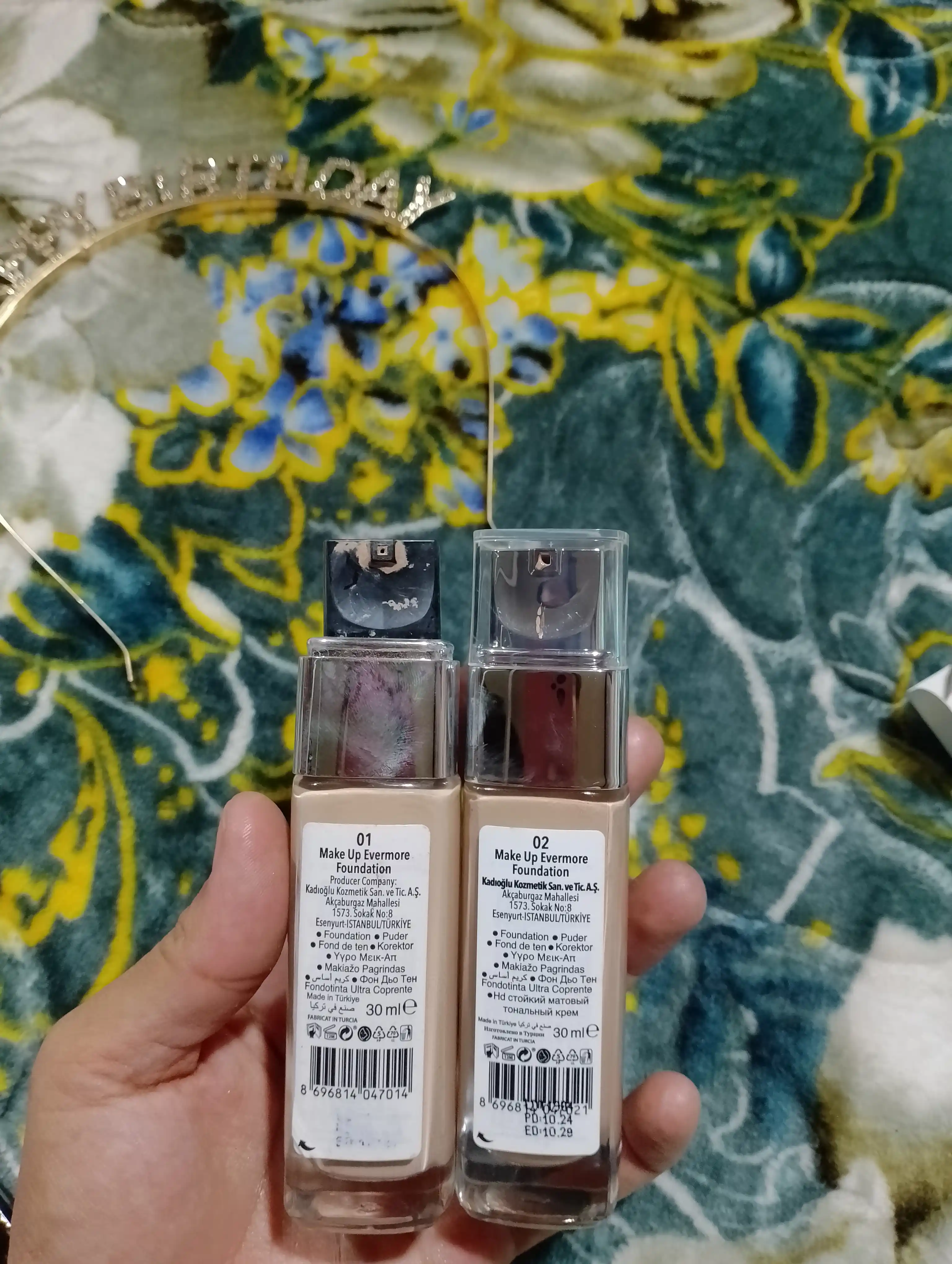 Ayollar uchun Gabrini matlovchi tonal kremi, HD Matte Make up Evermore foundation, 30 ml