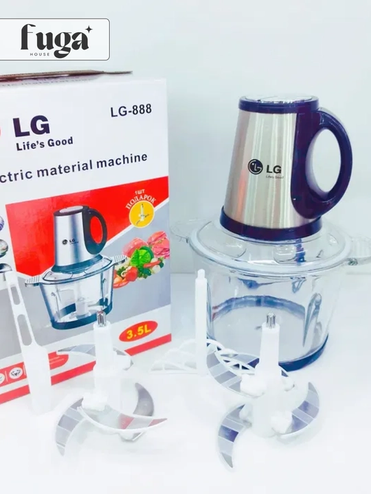BOSHCH-888 oshxona elektr maydalagichi, 4000 Vt, 3,5 l sig‘imli idish, shisha, chopper
