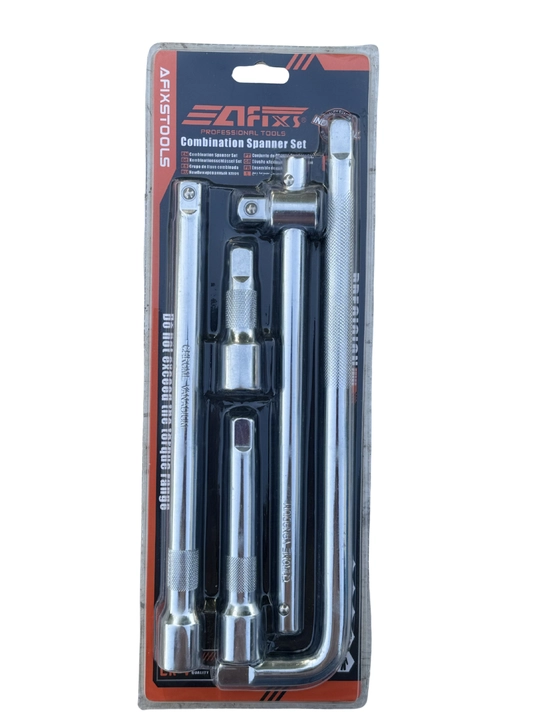 T-simon sharnirli 4 ta 75-125 va 250 mm uzaytirgichli, 1/2" xrom-vanadiyli po‘latdan yasalgan vorotok