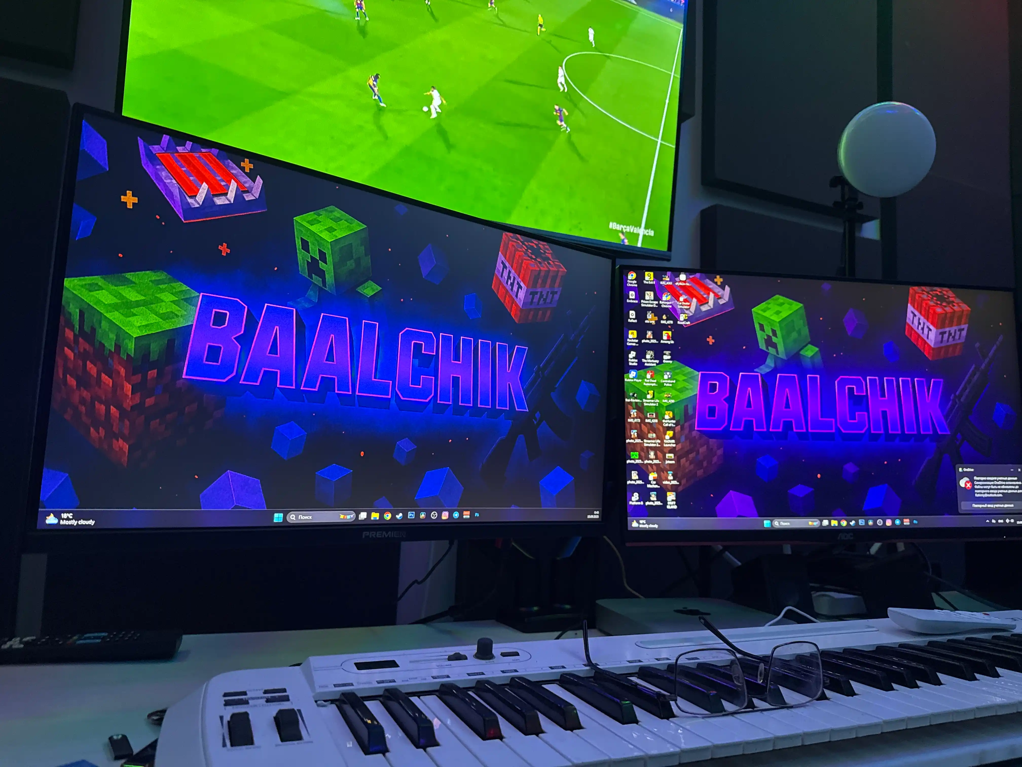 Monitor va televizor uchun stol kronshteyni