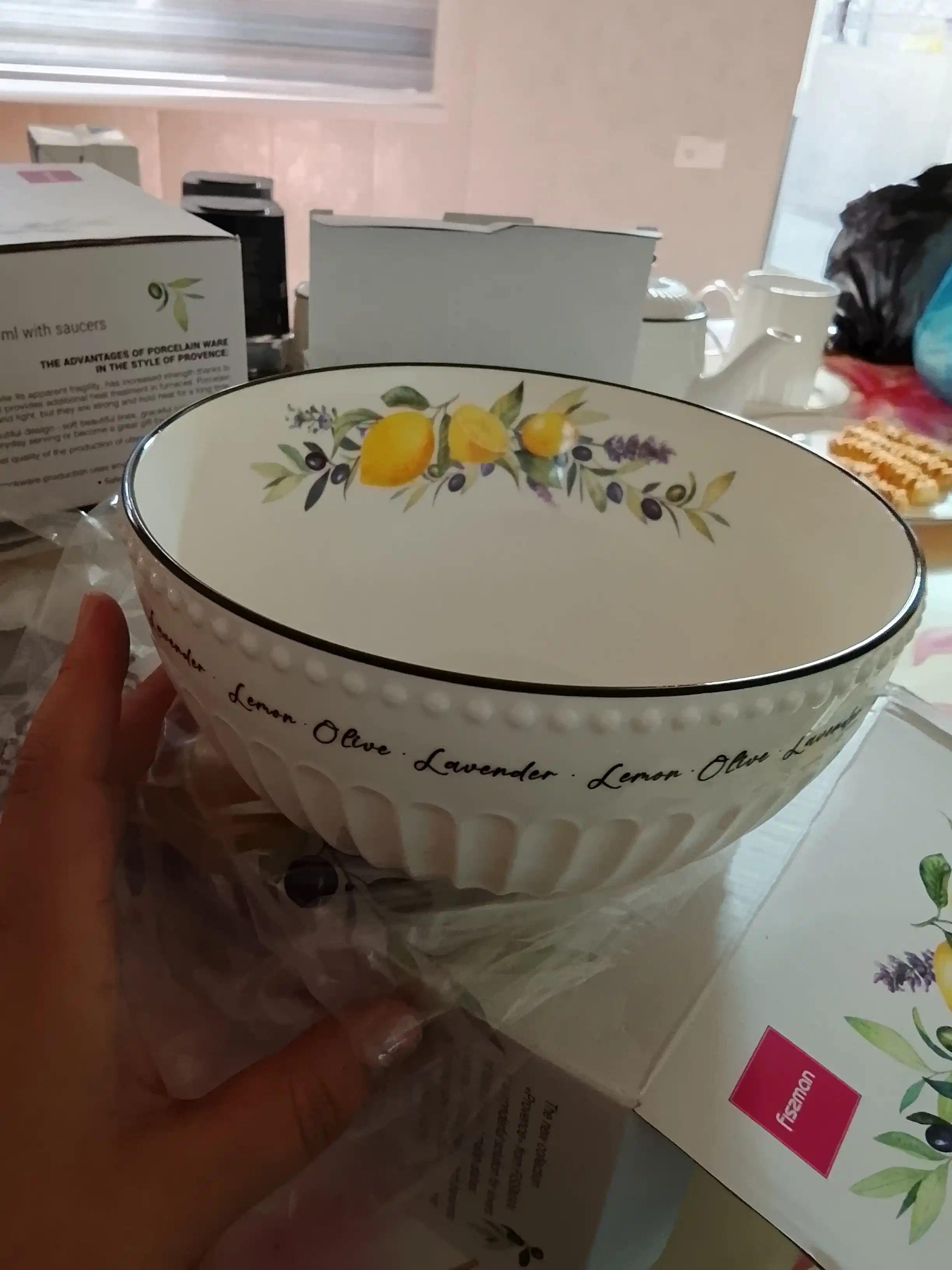 Keramika salat idish “Provence” FISSMAN 1.8 l, zamonaviy va nafis dizaynli