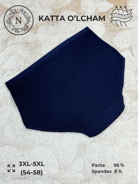 Женские хлопковые трусы большого размера, 3XL–5XL, #0143