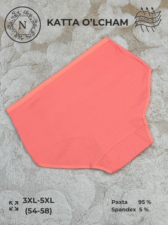 Женские хлопковые трусы большого размера, 3XL–5XL, #0143