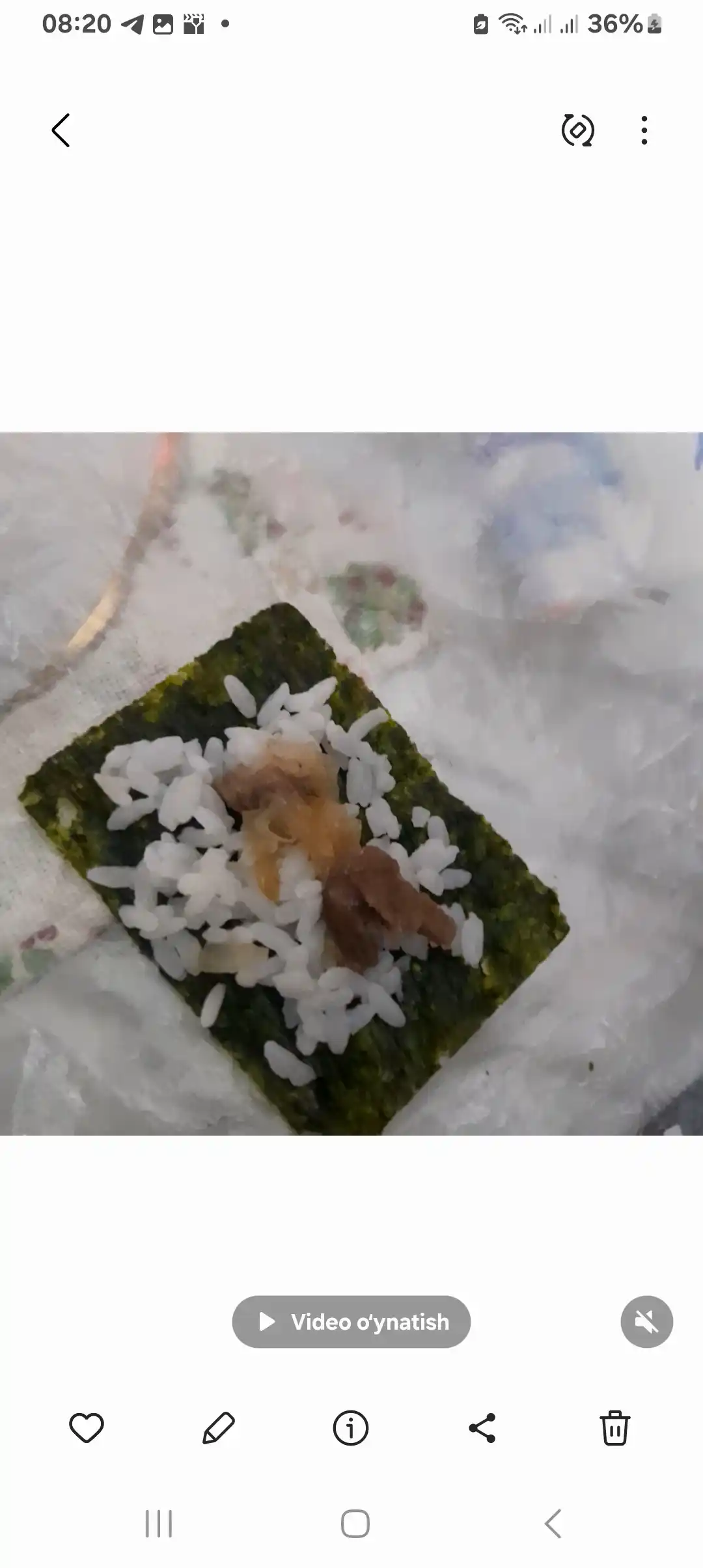 Chipslar Sen Soy Premium Nori dengiz o'tlari bilan, 4.5 g