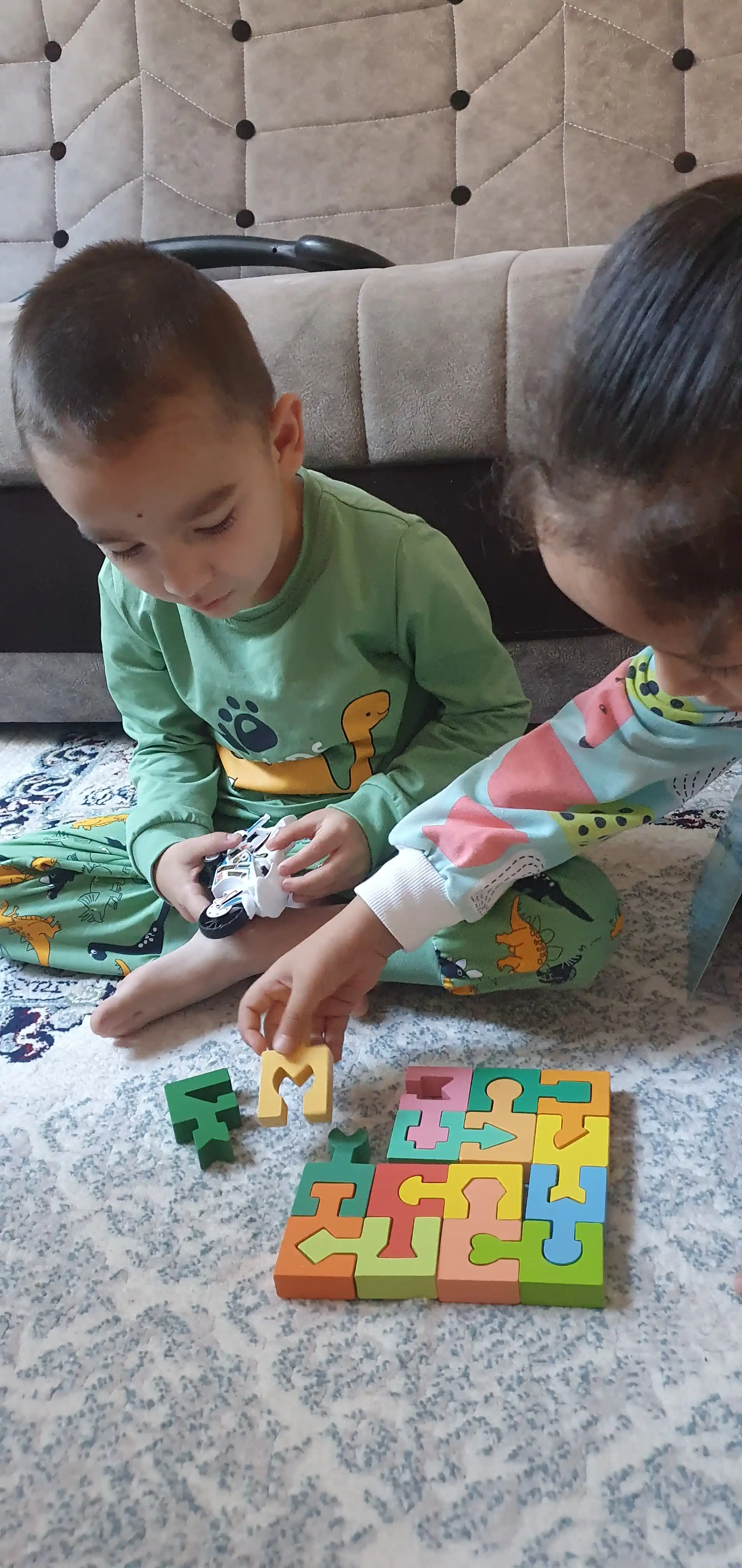 Rivojlantiruvchi yog'och pazl, montessori o‘rgatuvchi o‘yinchoq, bolalar uchun boshqotirma