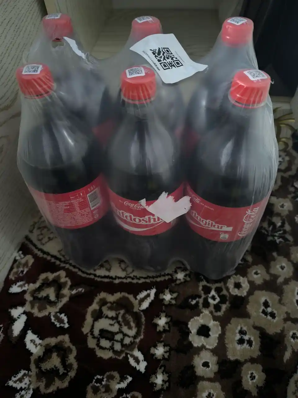 Gazlangan ichimlik Coca-Cola klassik, 1.5 litr * 6 dona