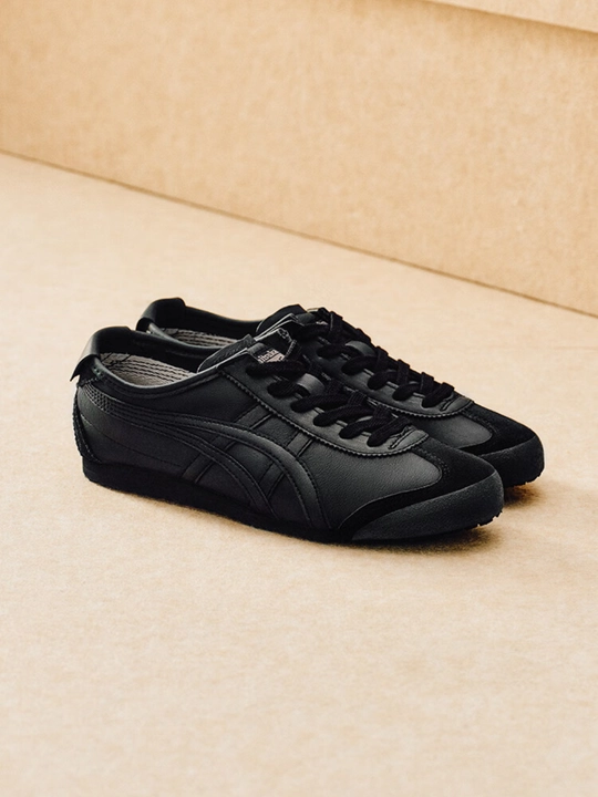 Onitsuka Tiger Mexico 66 qora krossovkalar (uniseks, 36–44 o‘lchamlar) - 