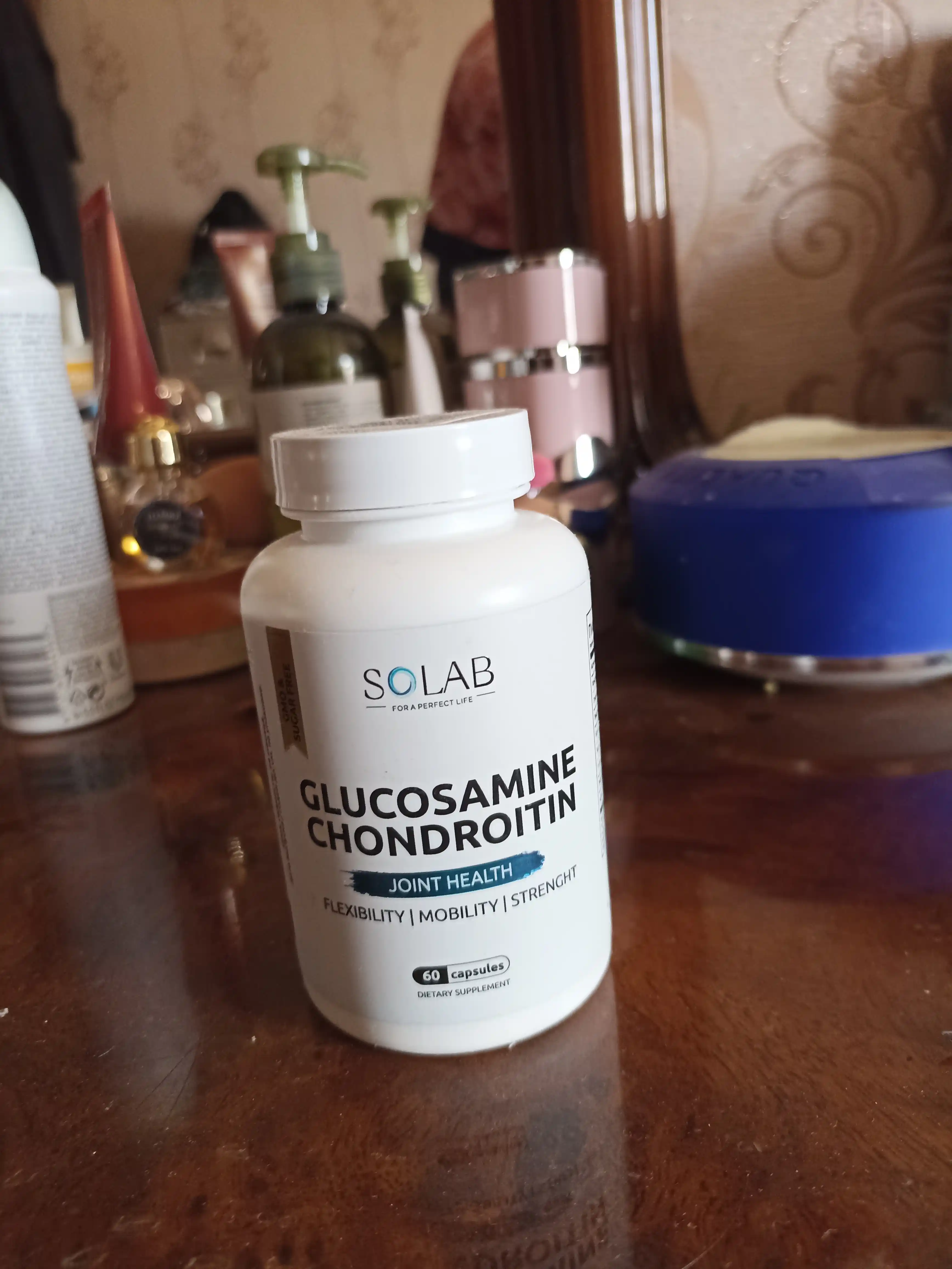 Glyukozamin Xondroitin, SOLAB, 60 kapsula